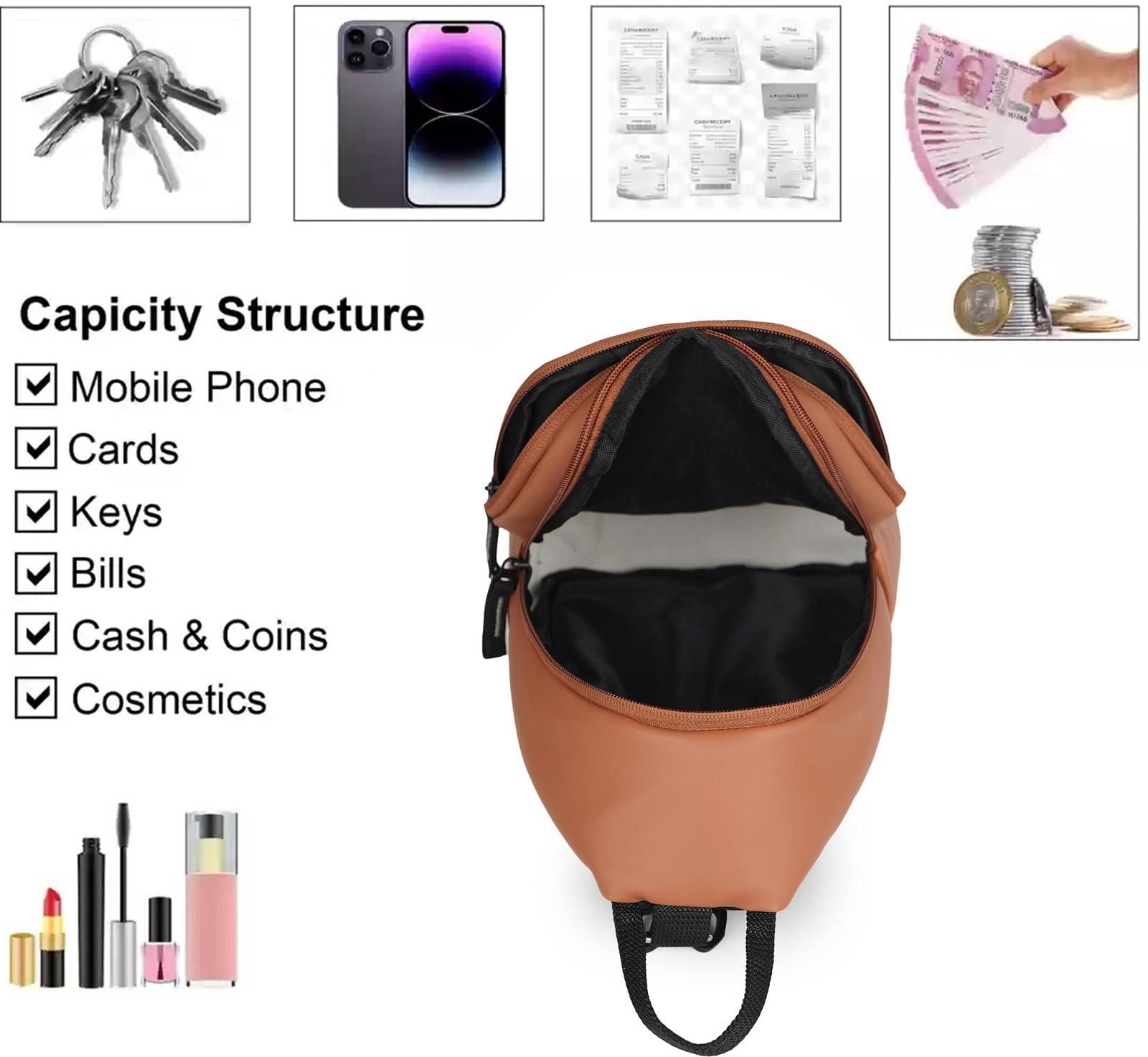 2 in 1 Stylish Sling/Backpack Bag For Women's