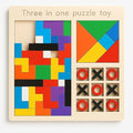 3 in 1 Wooden Puzzle Toy
